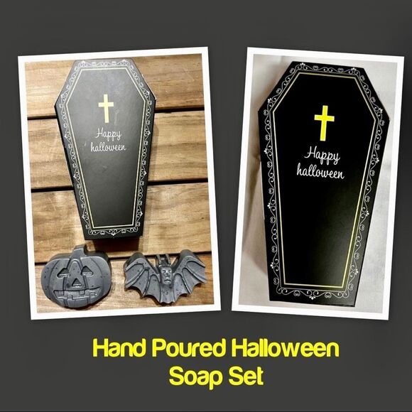 Hand Poured Halloween Soap Set, Hand Poured Soap Set, Halloween - Picture 1 of 1